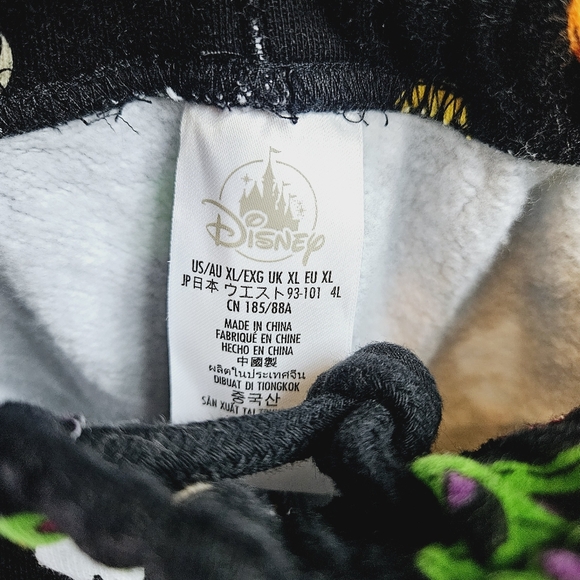 Disney Parks 2022 Halloween Glow in the Dark Sweatpants size XL - Picture 6 of 7
